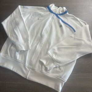 Nike Total 90 Men’s Vintage Y2K Track Jacket Soccer Zip Up Size XXL White Blue